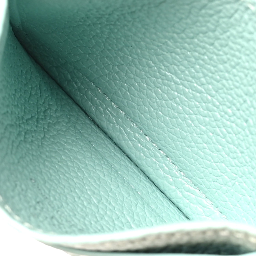 Louis Vuitton Empreinte Monogram LV Charms Card Holder Pearly Lagoon Turquoise