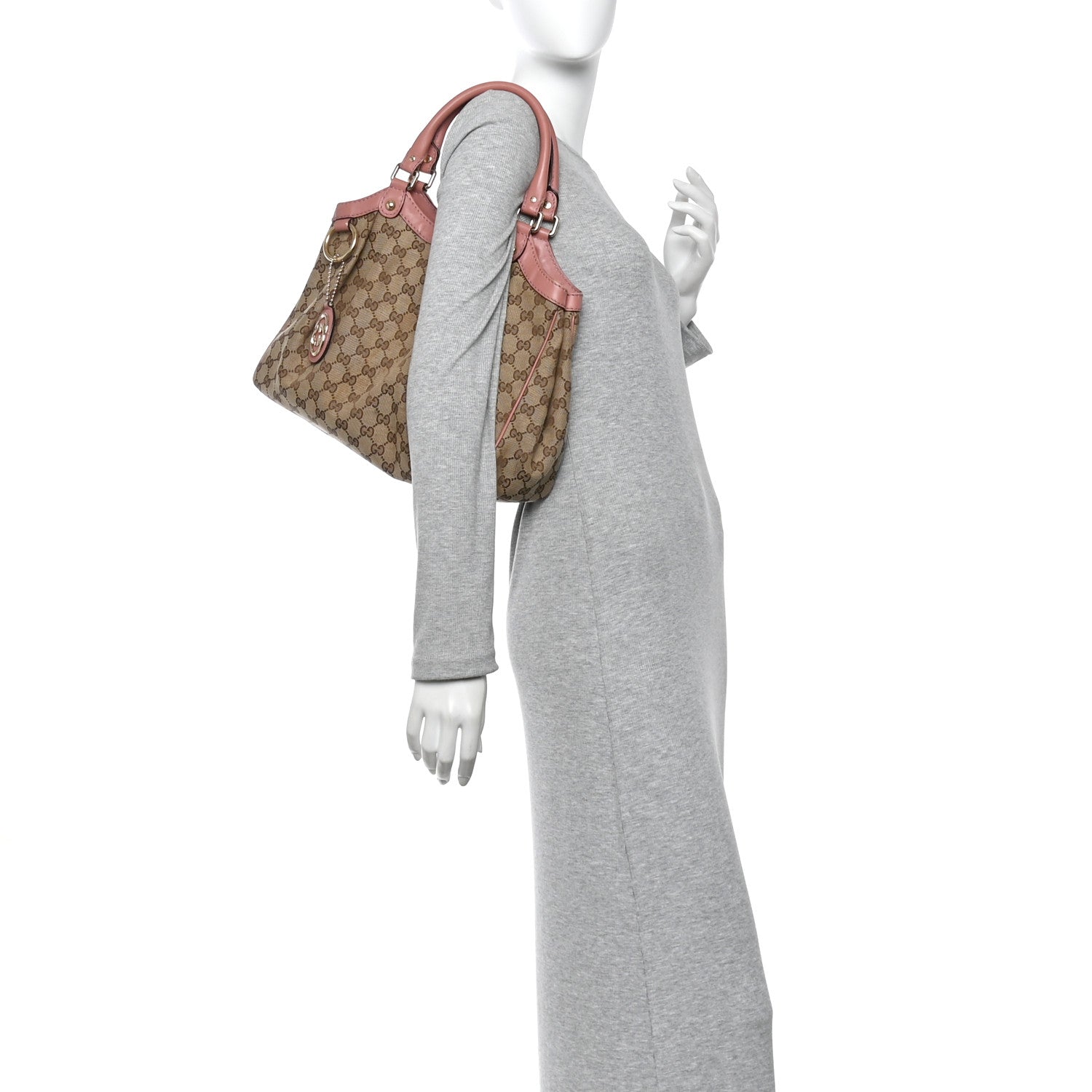 Gucci Monogram Medium Sukey Tote Pink