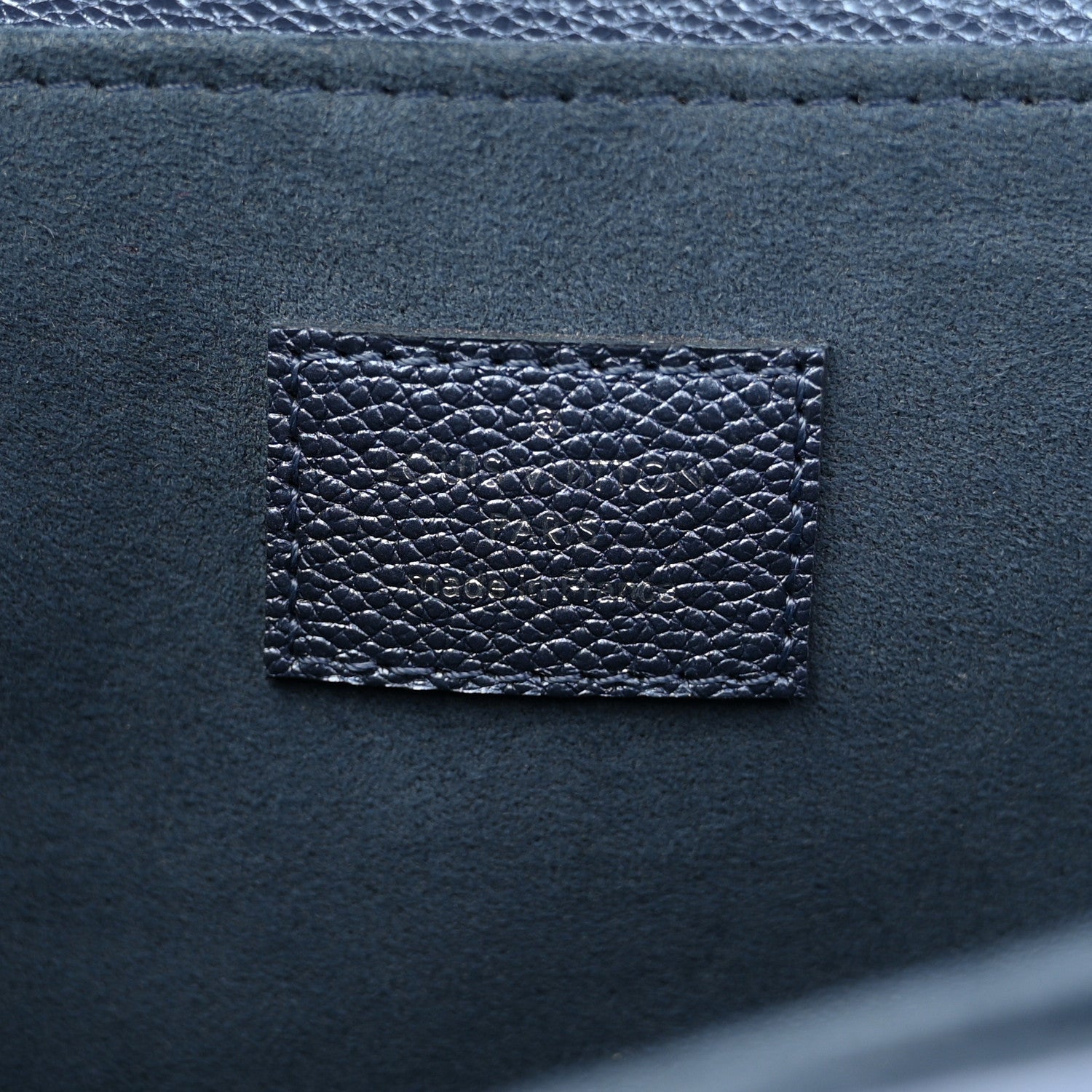 Louis Vuitton Metallic Empreinte Monogram Giant Pochette Metis Navy Nacre