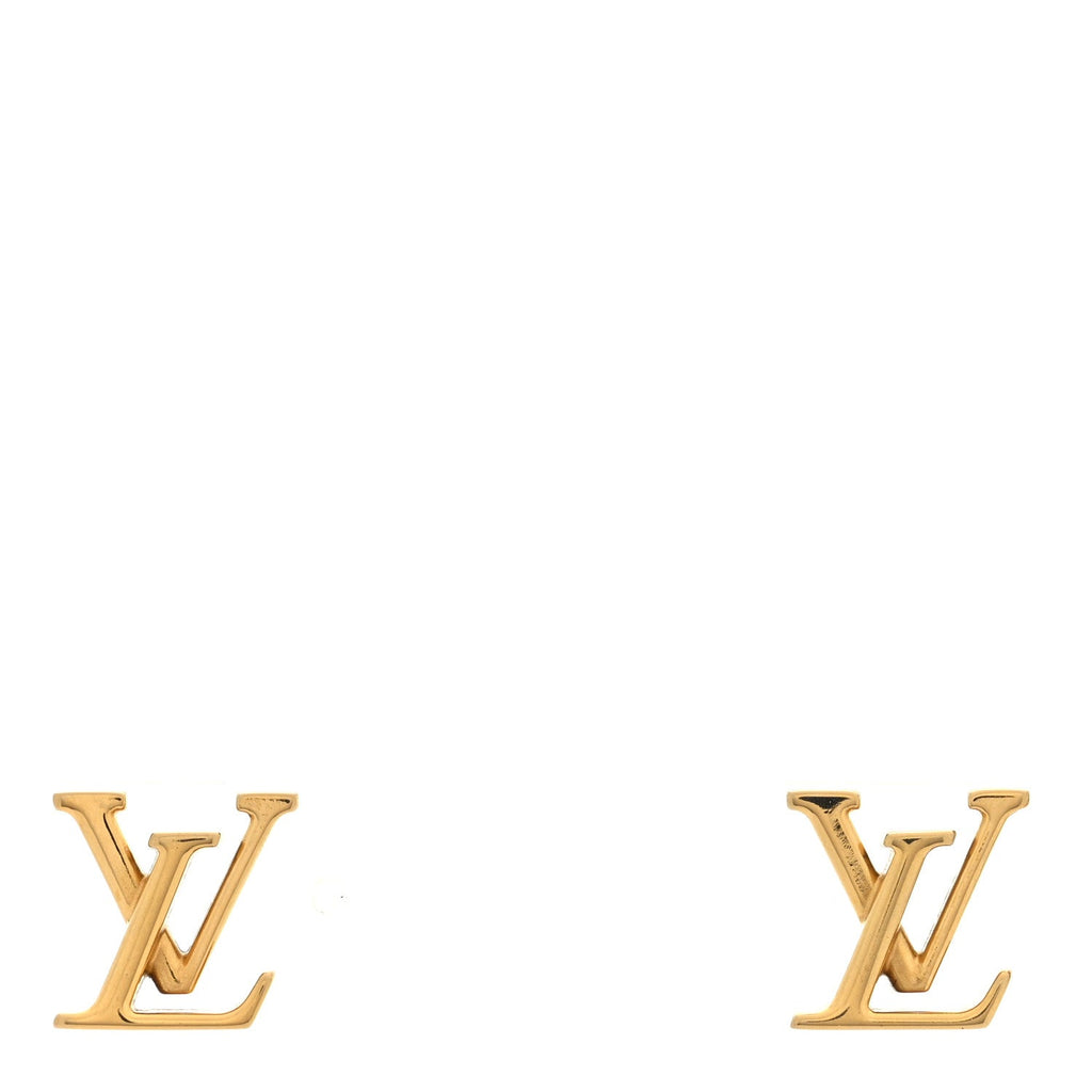 Louis Vuitton Metal LV Iconic Earrings Gold
