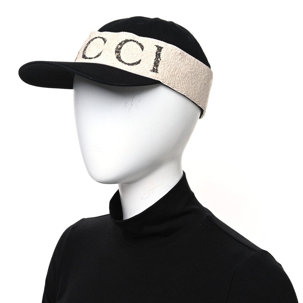 Gucci Gabardine Gucci Headband Baseball Hat L Black