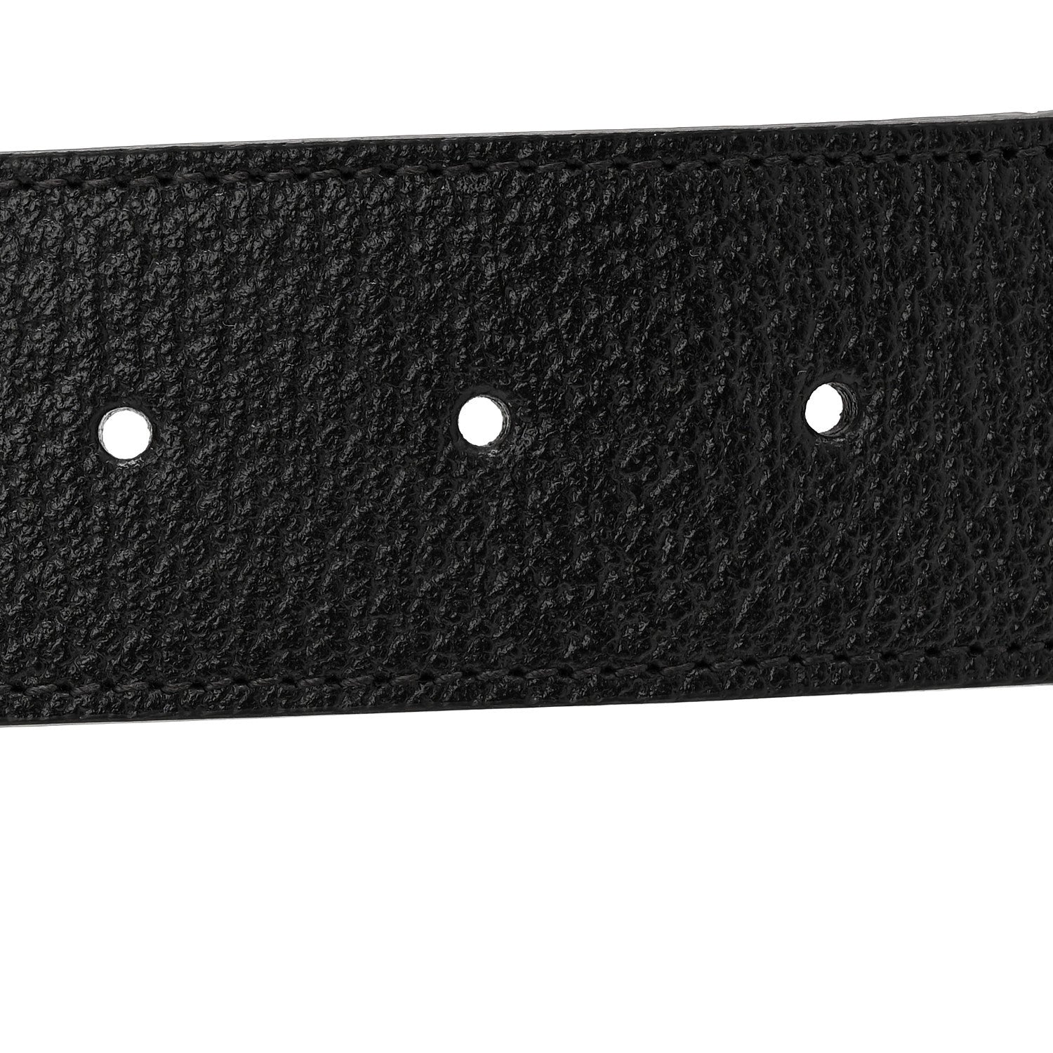 Gucci Monogram Macro GG Dollar Pigprint Double G 40mm Belt 80 32 Black
