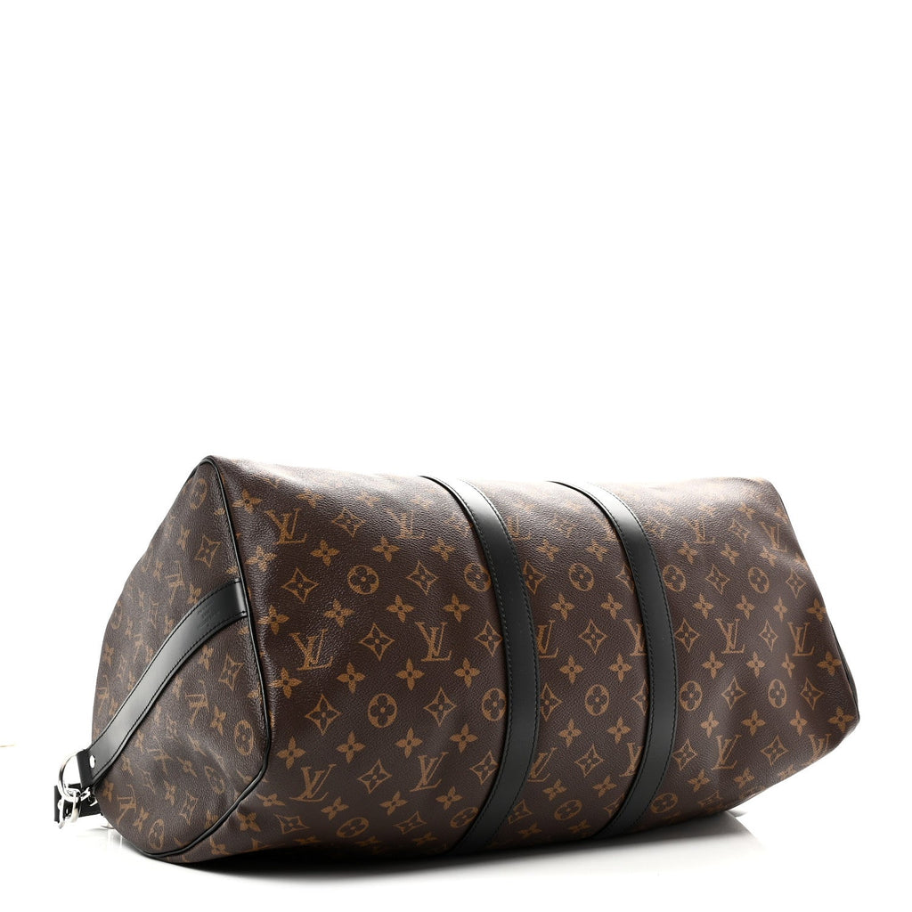 Louis Vuitton Monogram Macassar Keepall Bandouliere 45