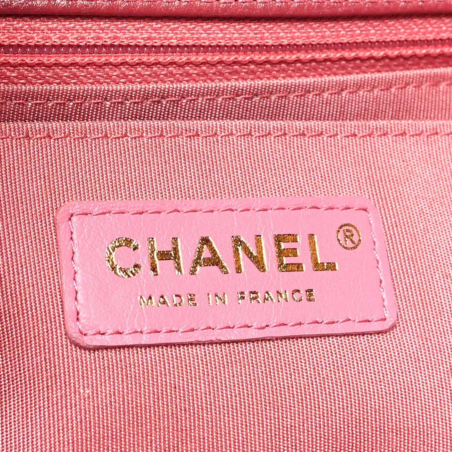 Chanel Calfskin Chevron Quilted Mini Statement Flap Pink