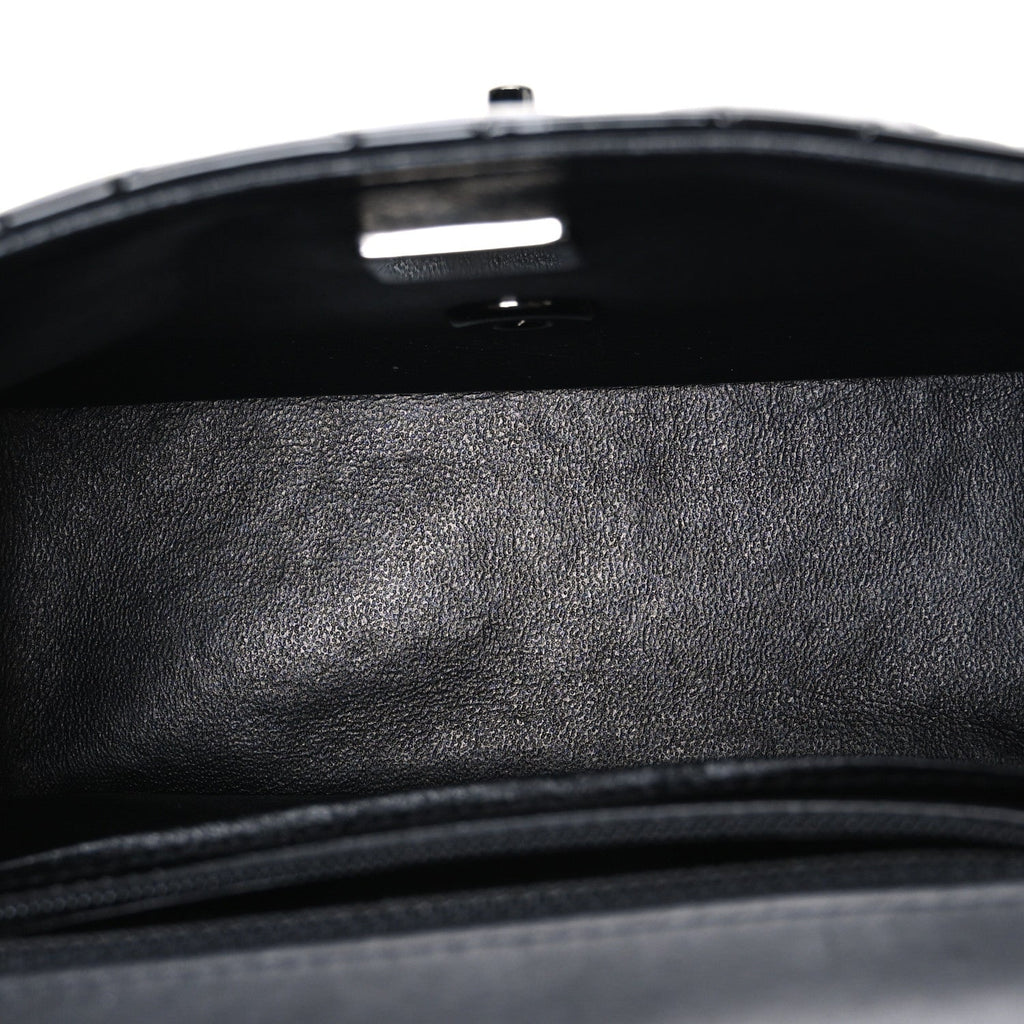 Chanel Patent Calfskin Quilted Mini Square Flap So Black