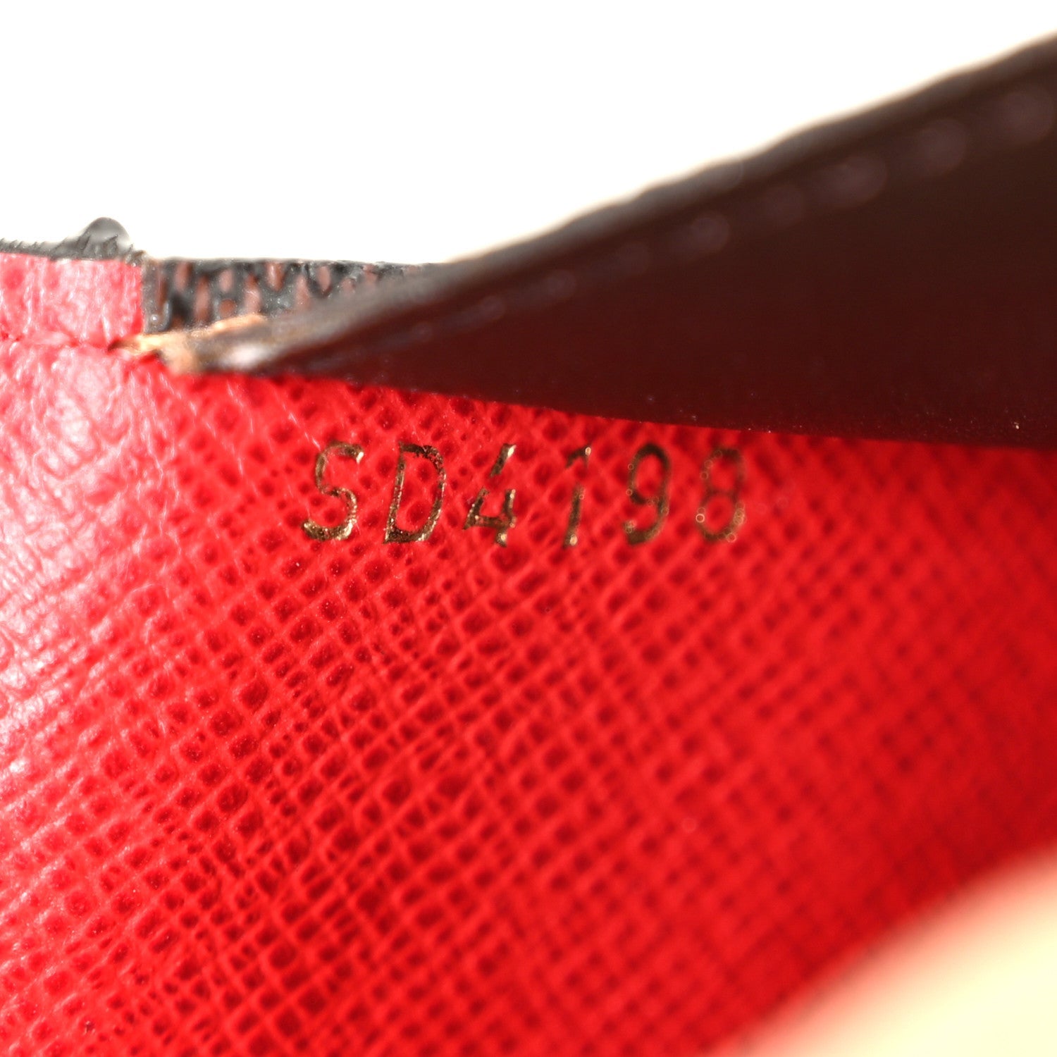 Louis Vuitton Damier Ebene Josephine Wallet Red