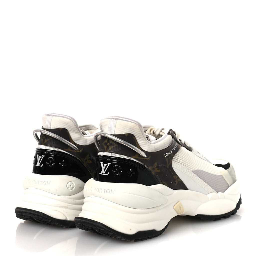Louis Vuitton Monogram Calfskin Run 55 Sneakers 38 White