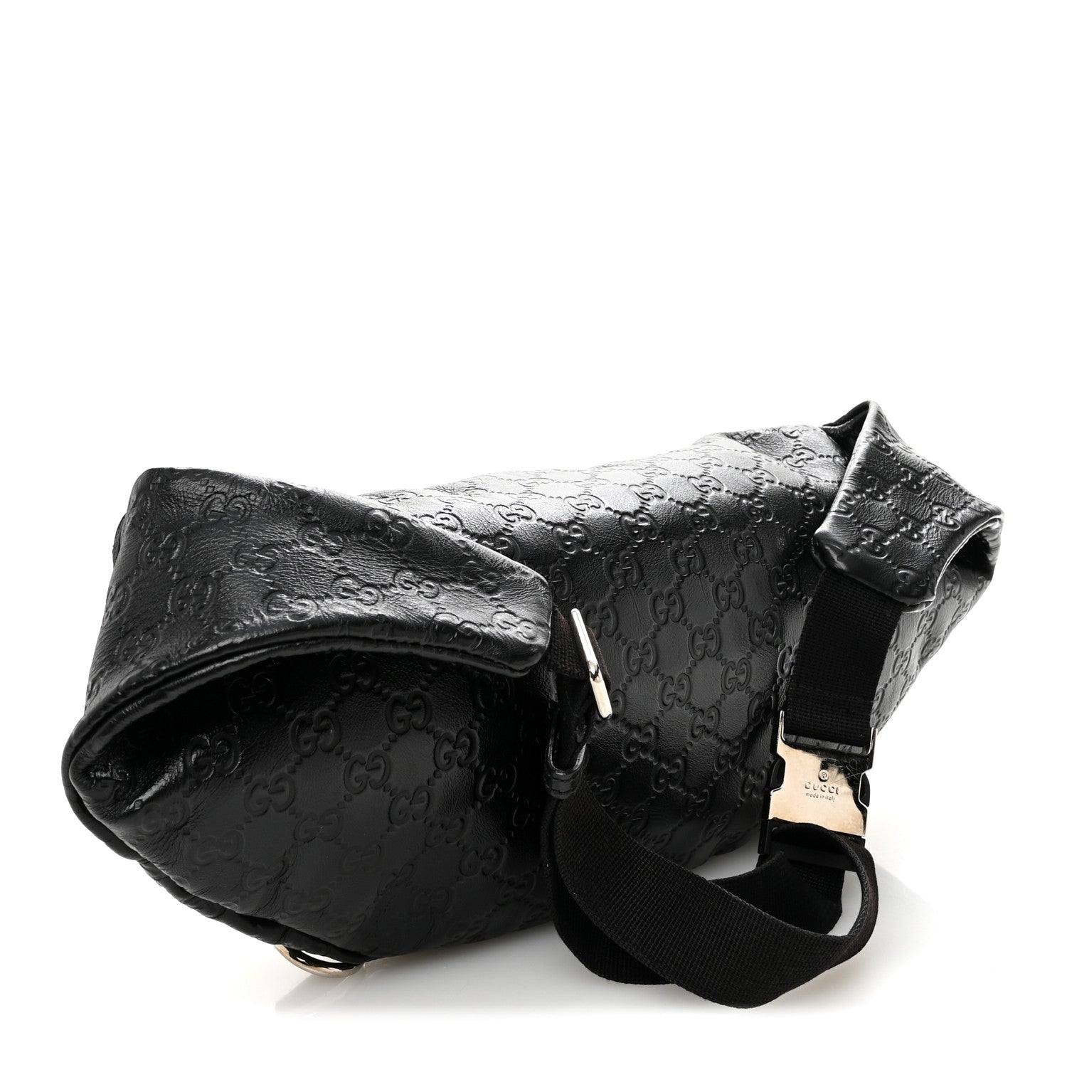Gucci Guccissima Web Belt Bag Black