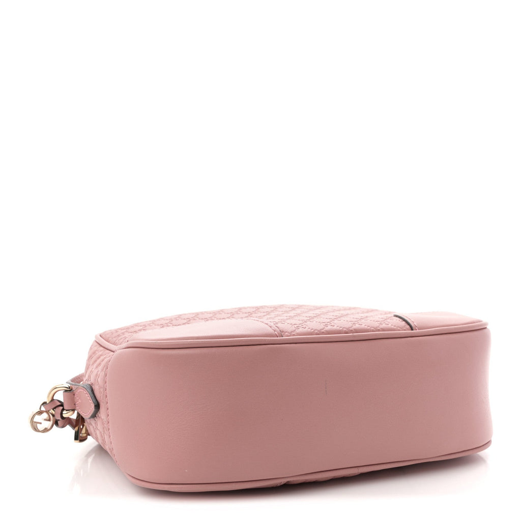 Gucci Soft Microguccissima Mini Bree Messenger Bag Soft Pink