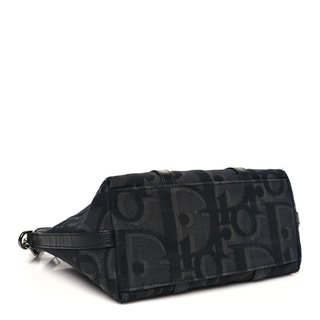 Christian Dior Maxi Oblique Jacquard Weekender 25 Black