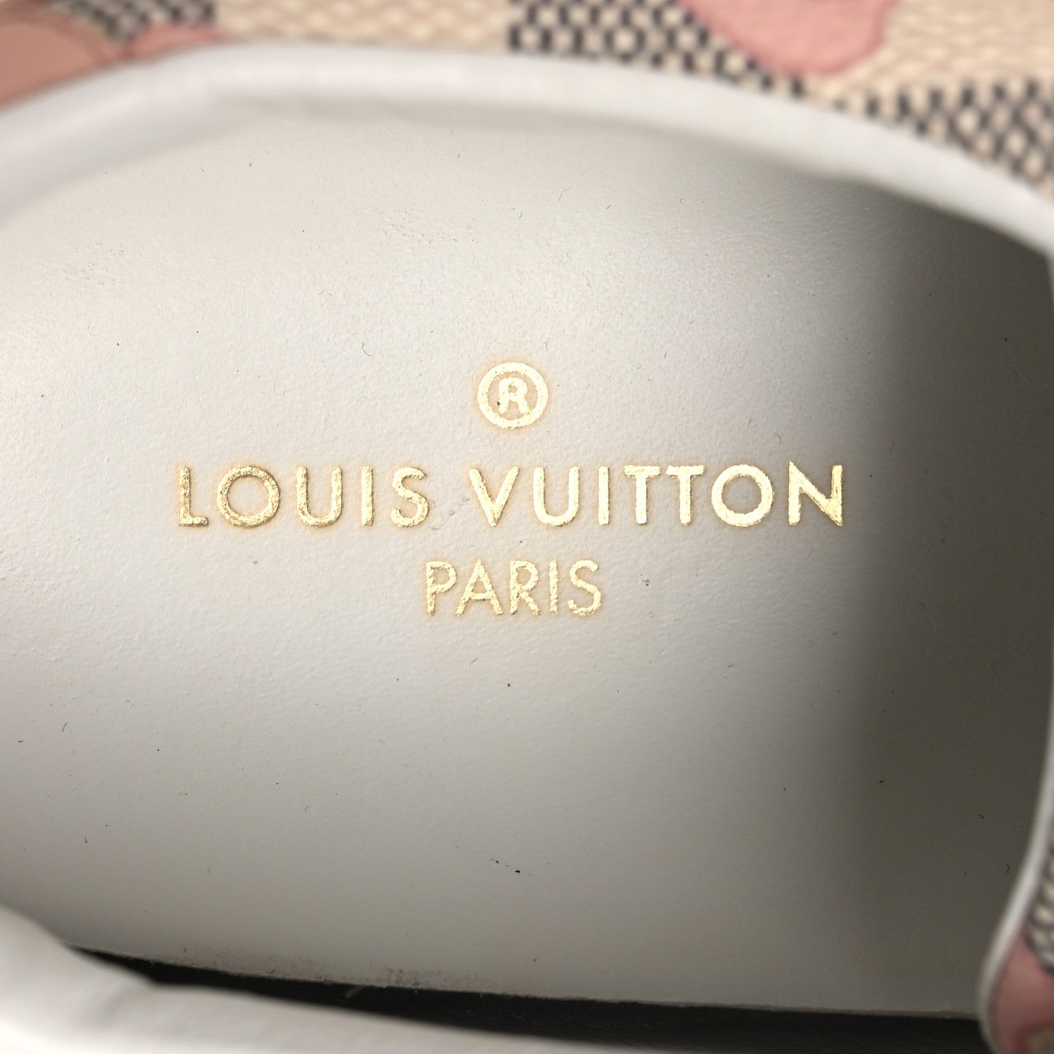 Louis Vuitton Damier Azur Tahitienne Bora Bora Sneakers 40 Rose Ballerine