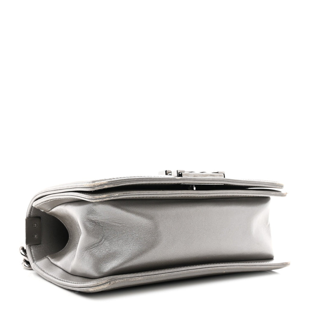 Chanel Galuchat Stingray Small Boy Flap Silver