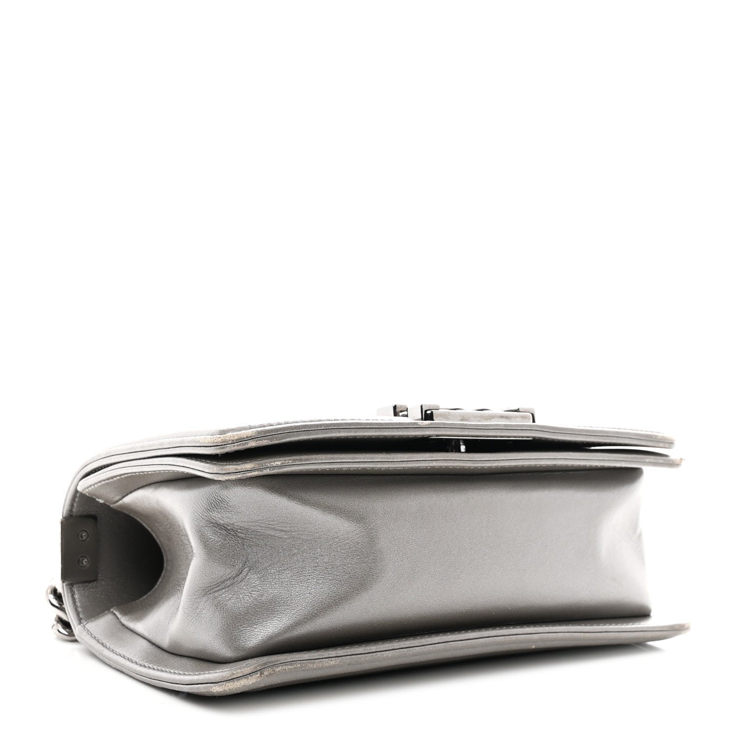Chanel Galuchat Stingray Small Boy Flap Silver