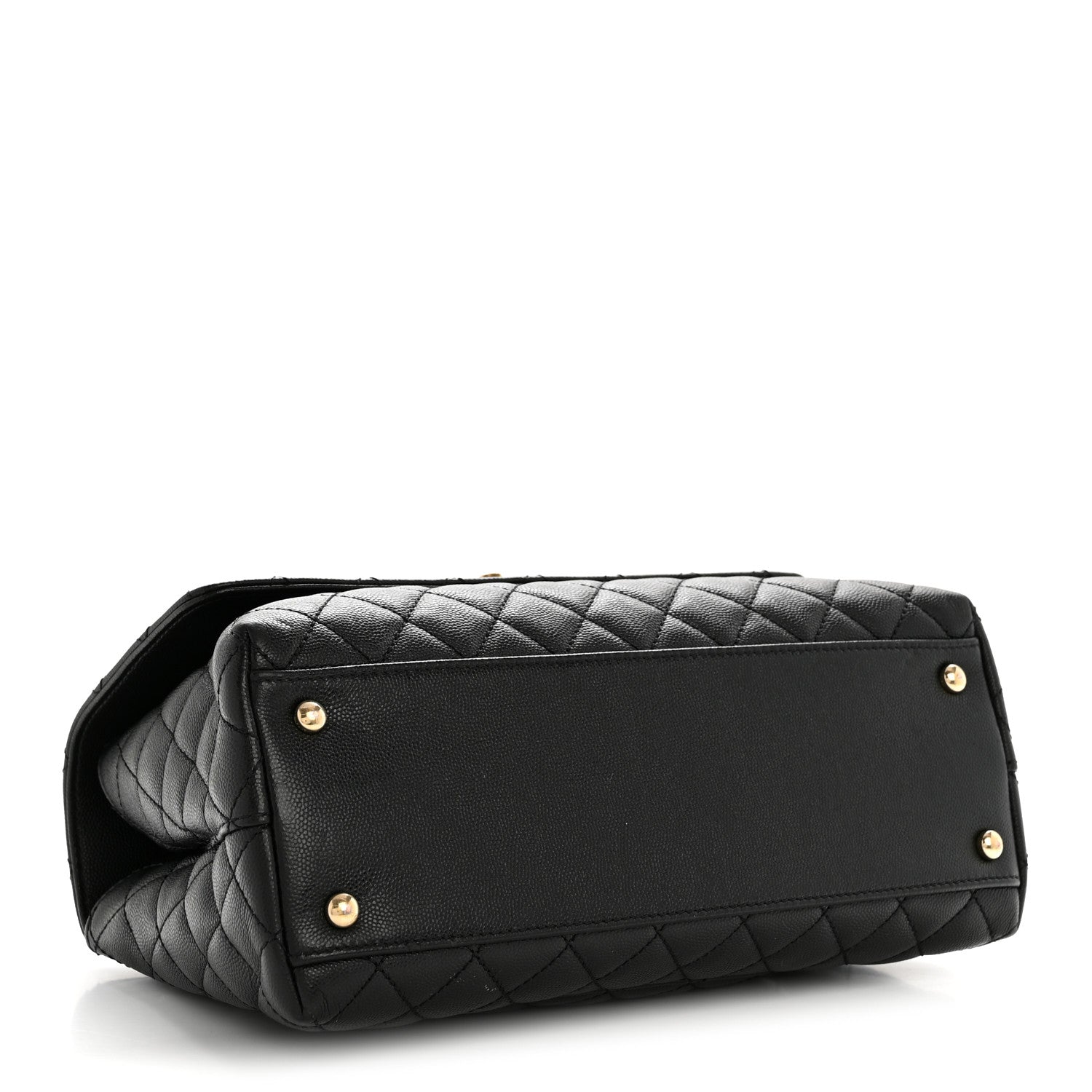Chanel Caviar Quilted Small Coco Handle Flap Black