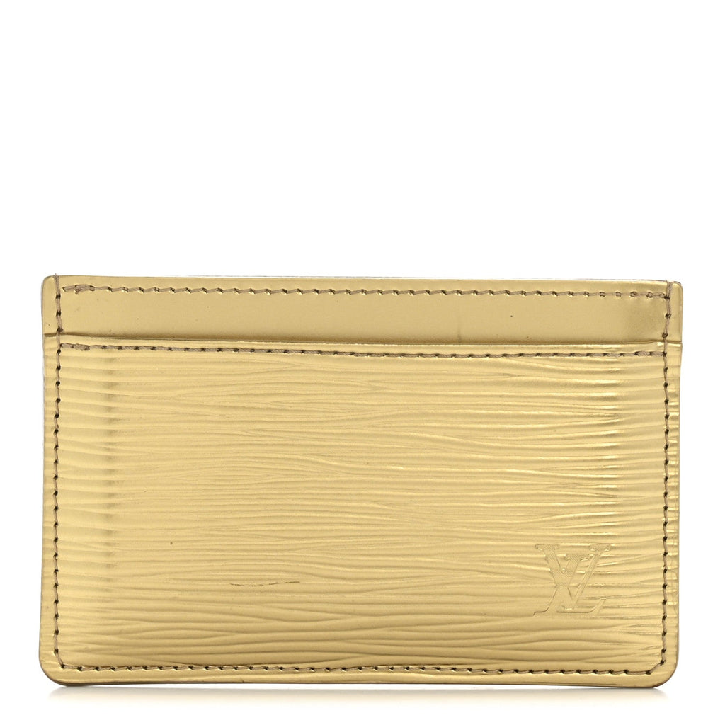 Louis Vuitton Epi Card Holder Gold