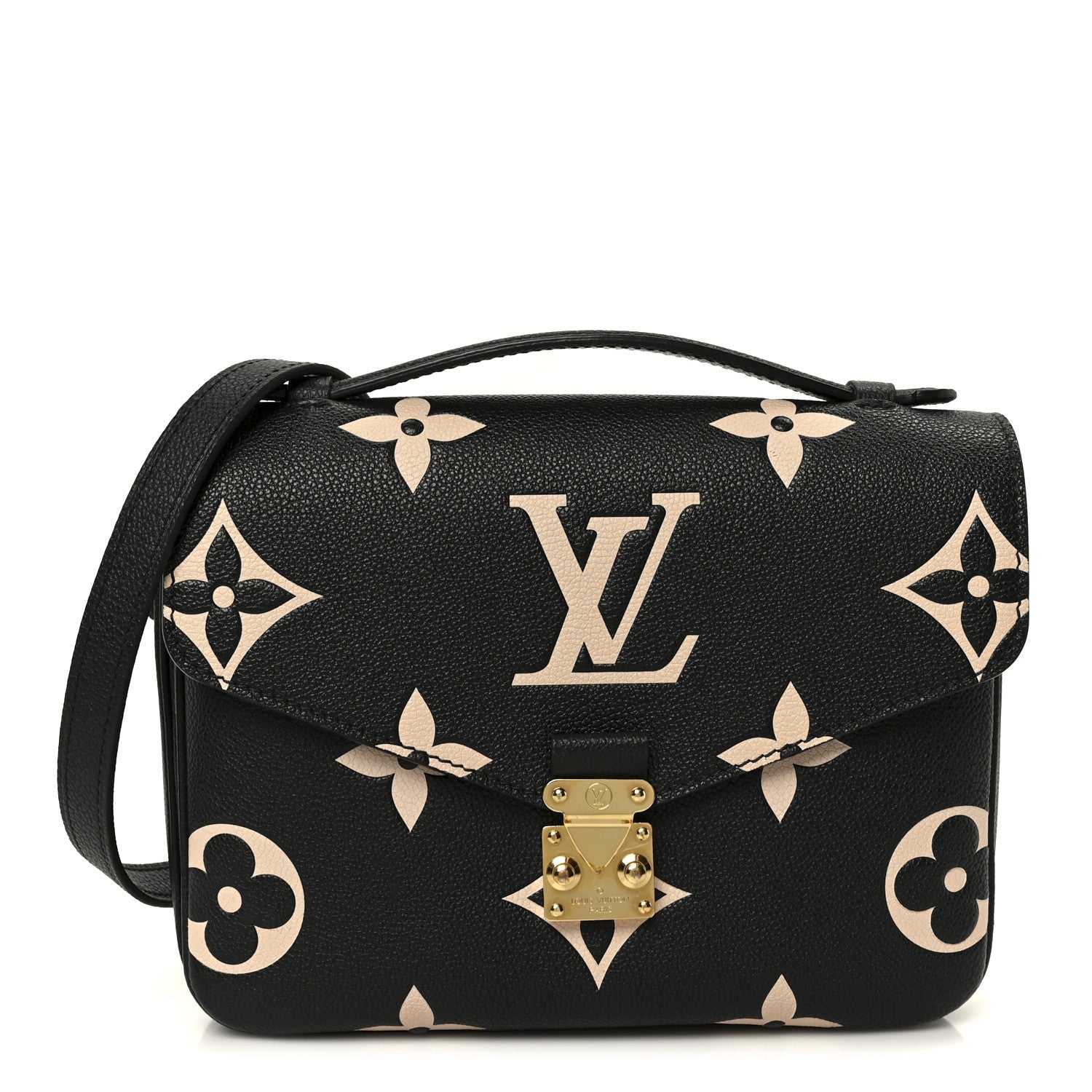 Louis Vuitton Empreinte Monogram Giant Pochette Metis Black Beige