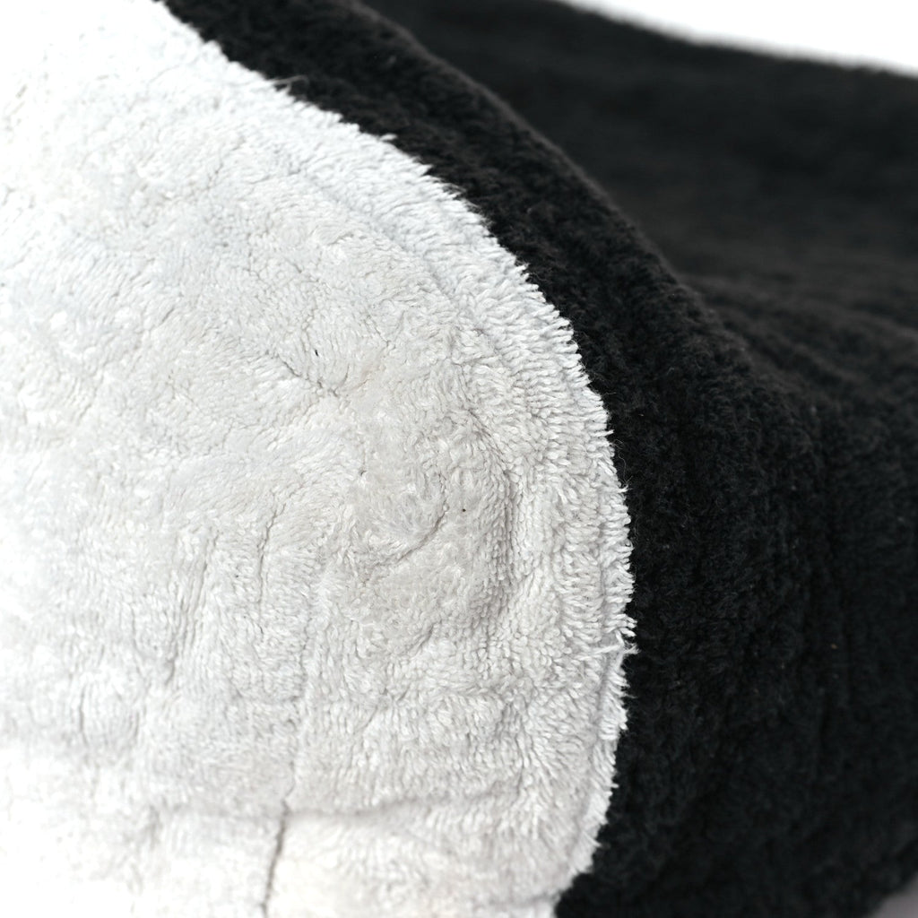 Chanel Terry Cotton CC Beach Tote Towel Set Black White