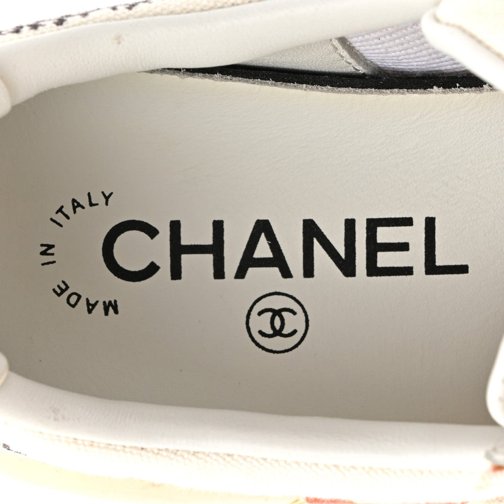 Chanel x Pharrell Williams Canvas Womens Sneakers 35 White Multicolor