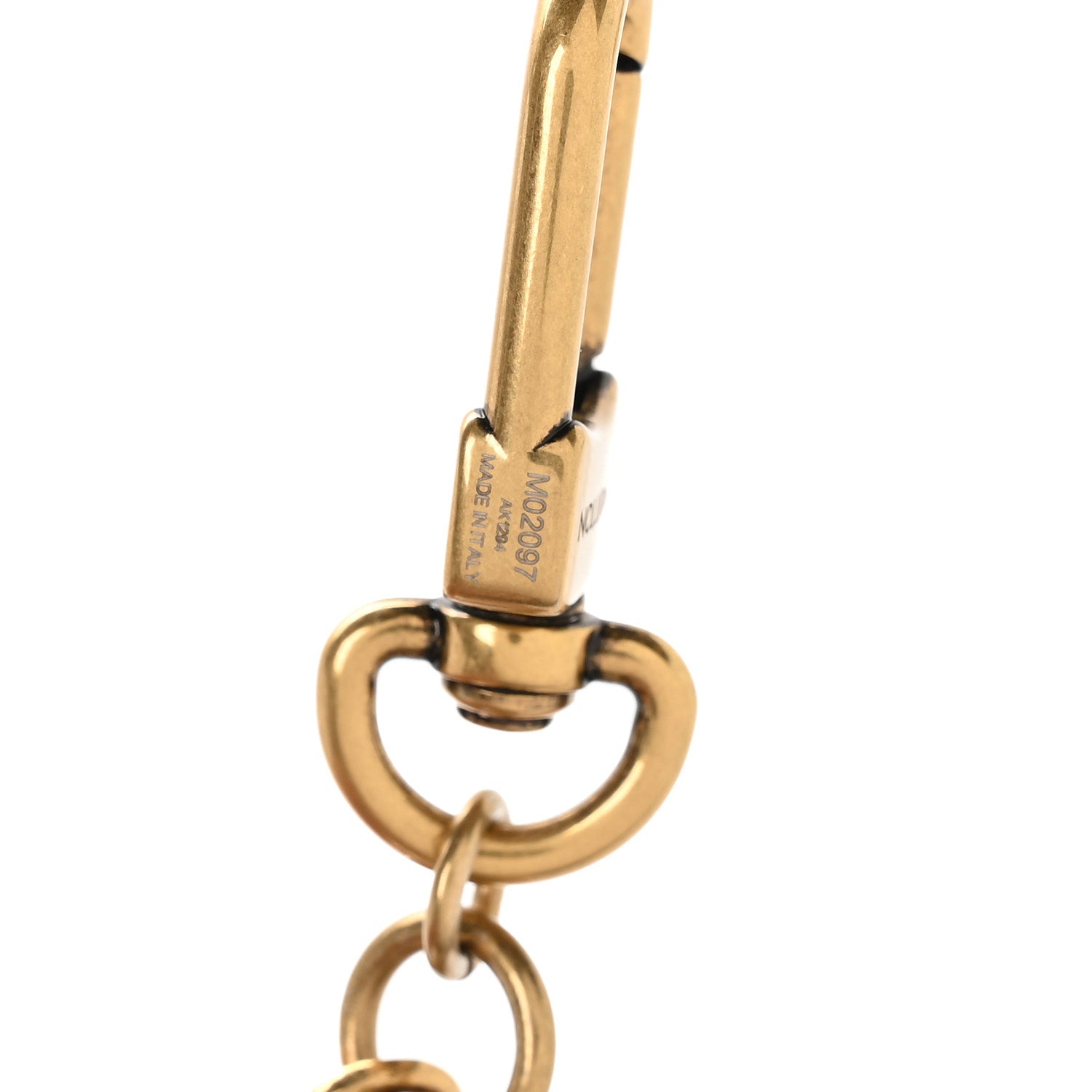 Louis Vuitton Chain Belt Pearls Bag Charm Gold