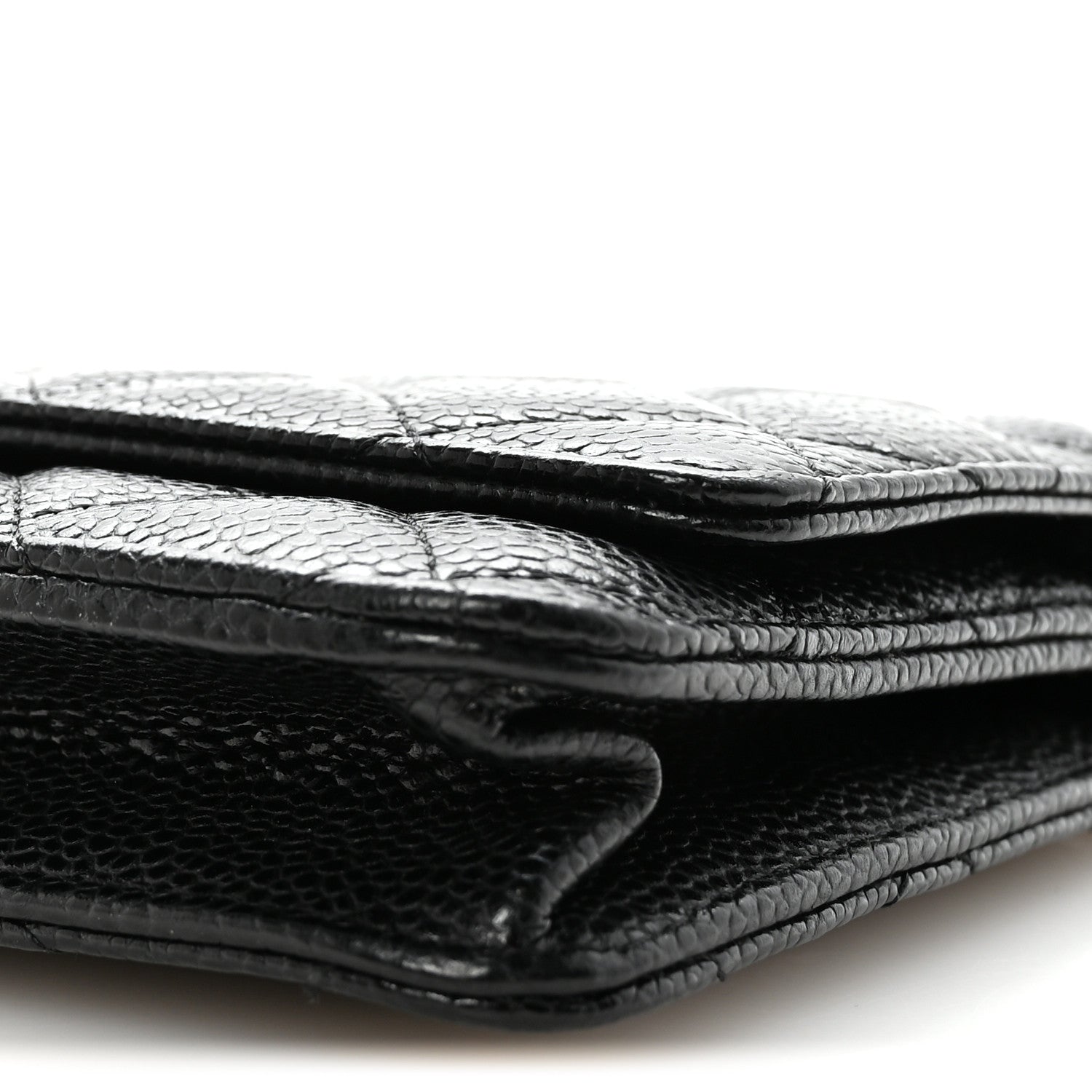 Chanel Caviar Quilted Wallet On Chain WOC Black