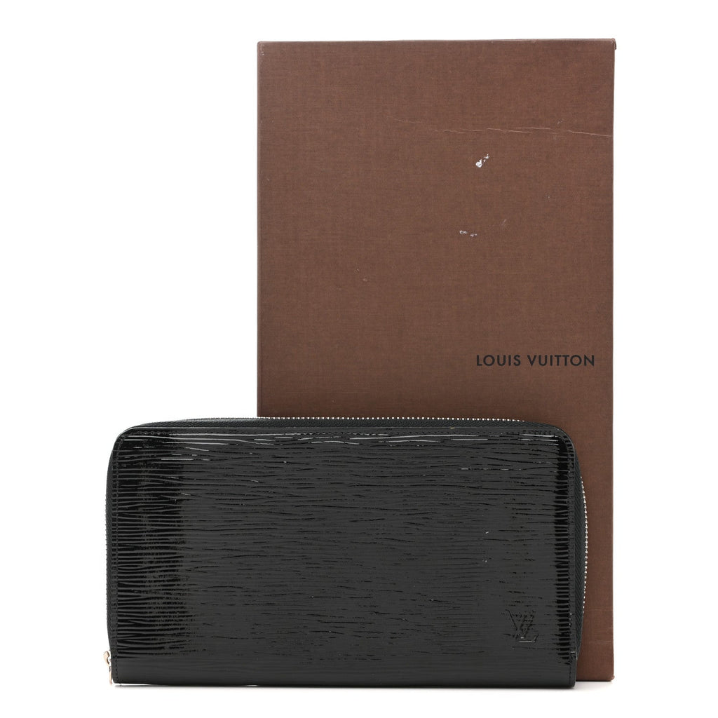 Louis Vuitton Epi Electric Zippy Organizer Wallet Black