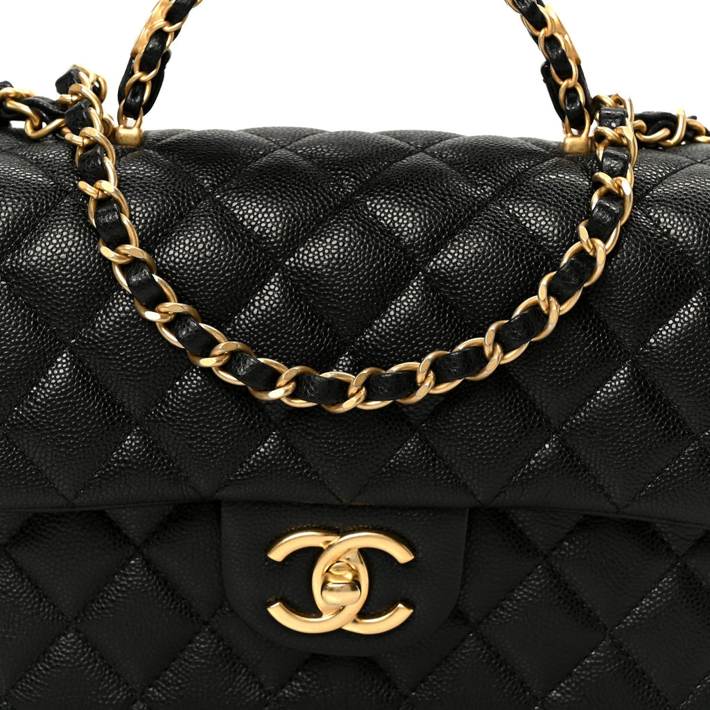 Chanel Caviar Quilted Small Handy CC Flap Black