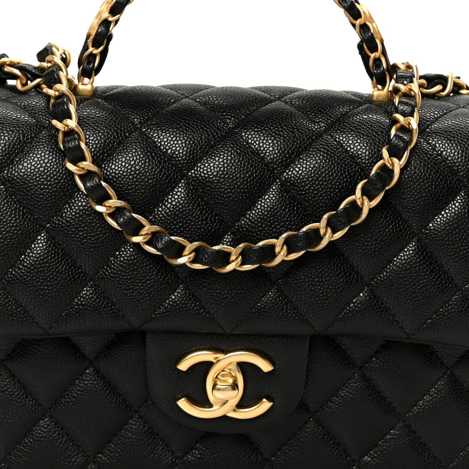 Chanel Caviar Quilted Small Handy CC Flap Black