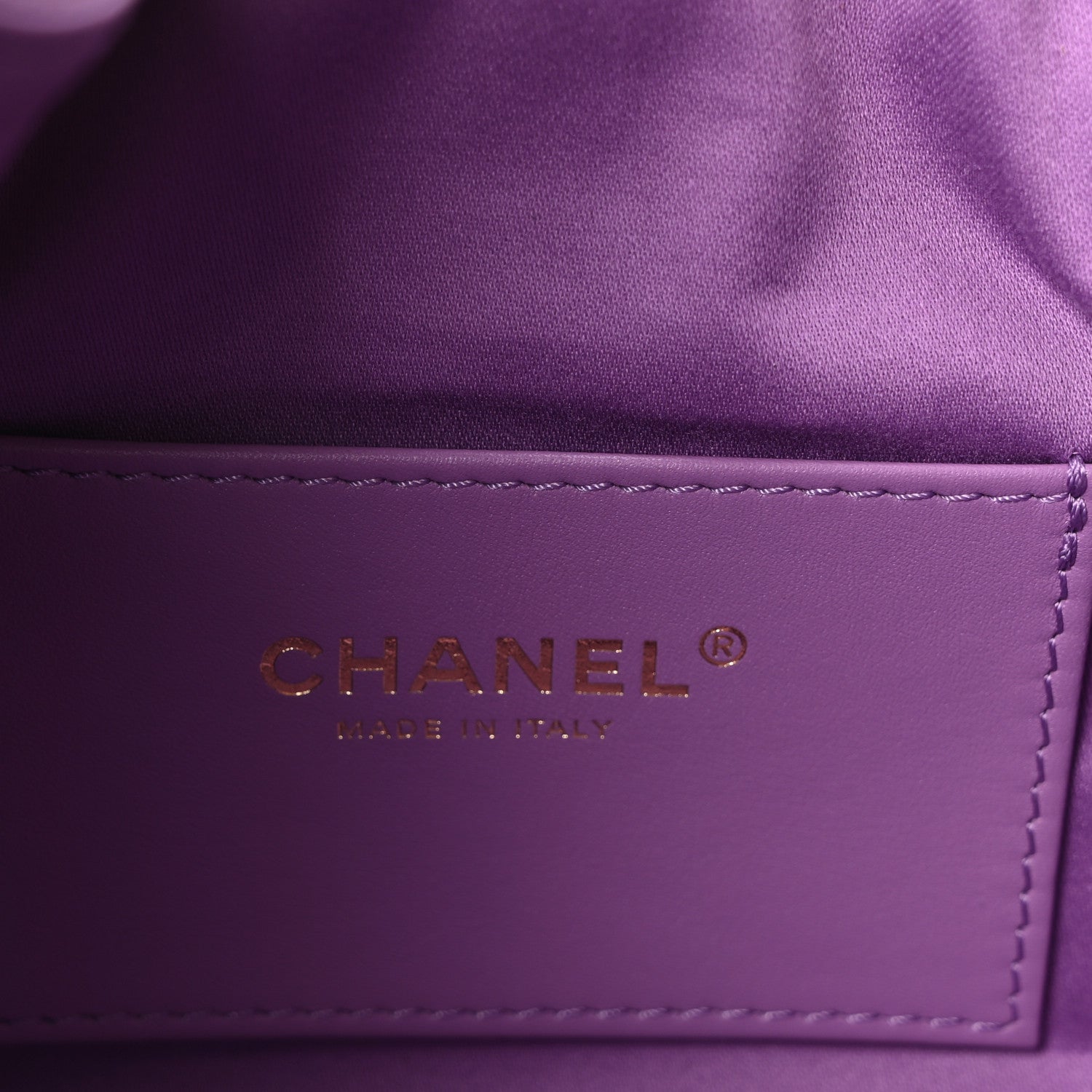 Chanel Suede Quilted Mini Chanel 25 Handbag Purple
