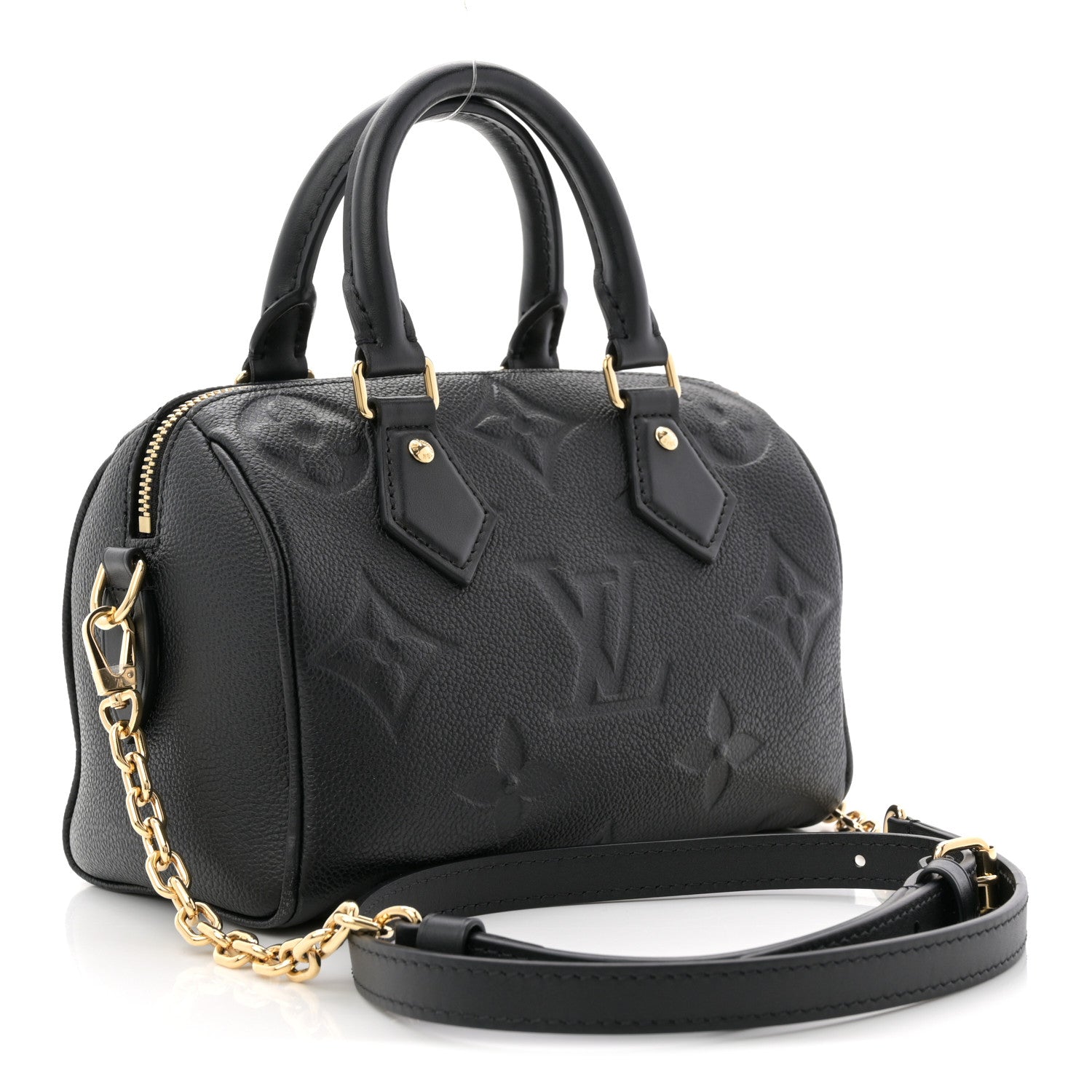 Louis Vuitton Empreinte Monogram Giant Speedy Bandouliere 20 Black