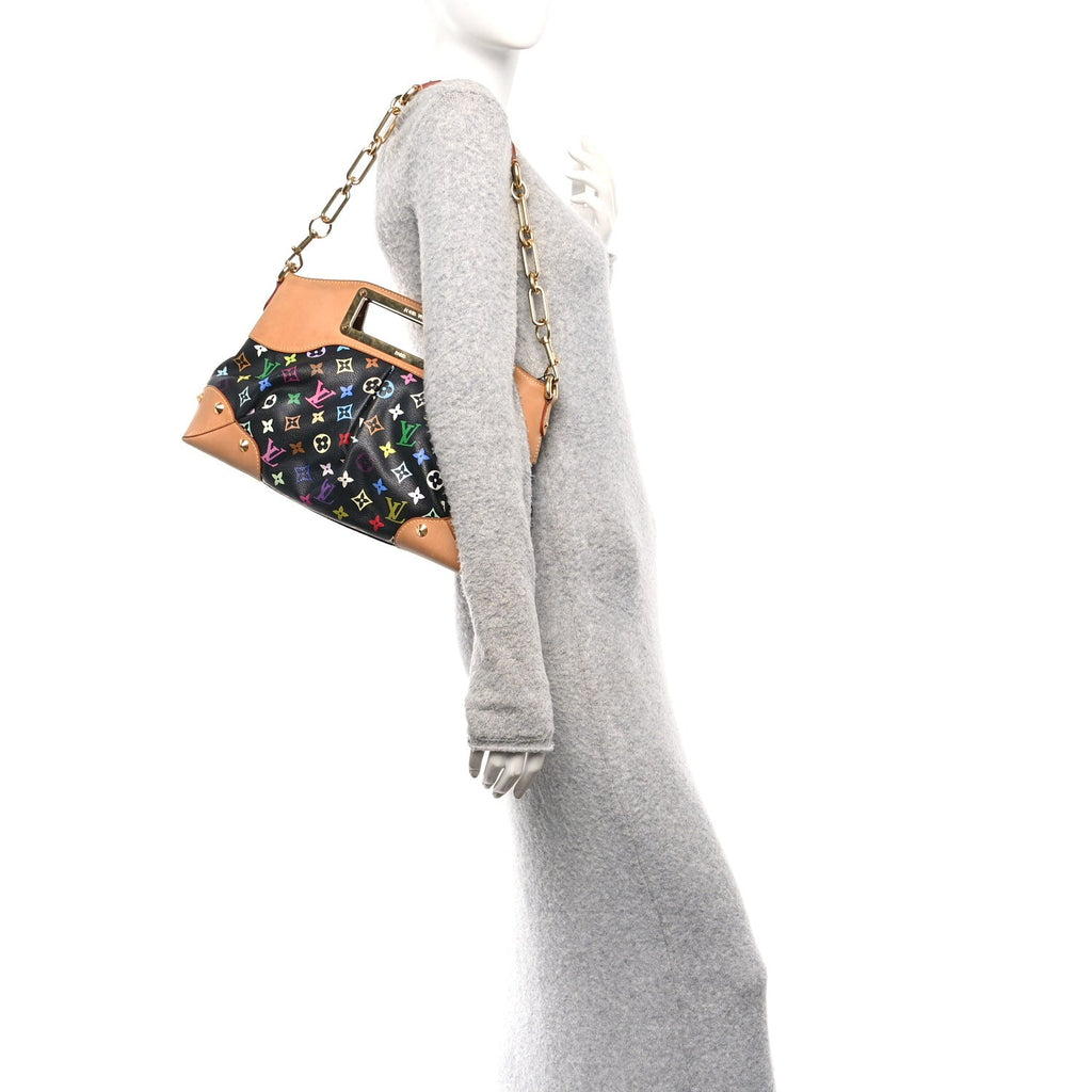 Louis Vuitton Monogram Multicolor Judy MM Black
