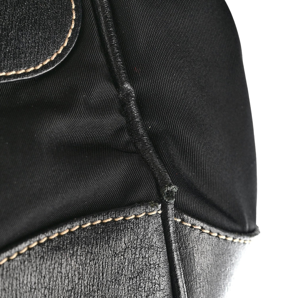 Prada Tessuto Nylon Moon Shoulder Bag Black