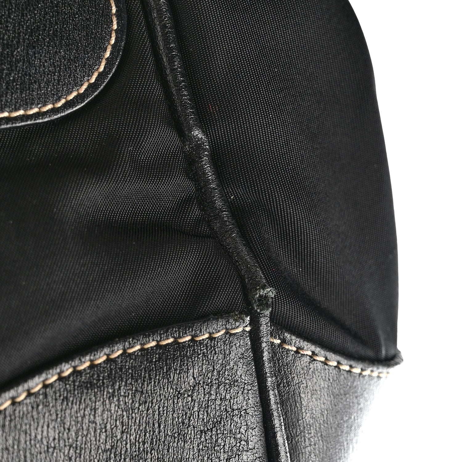 Prada Tessuto Nylon Moon Shoulder Bag Black