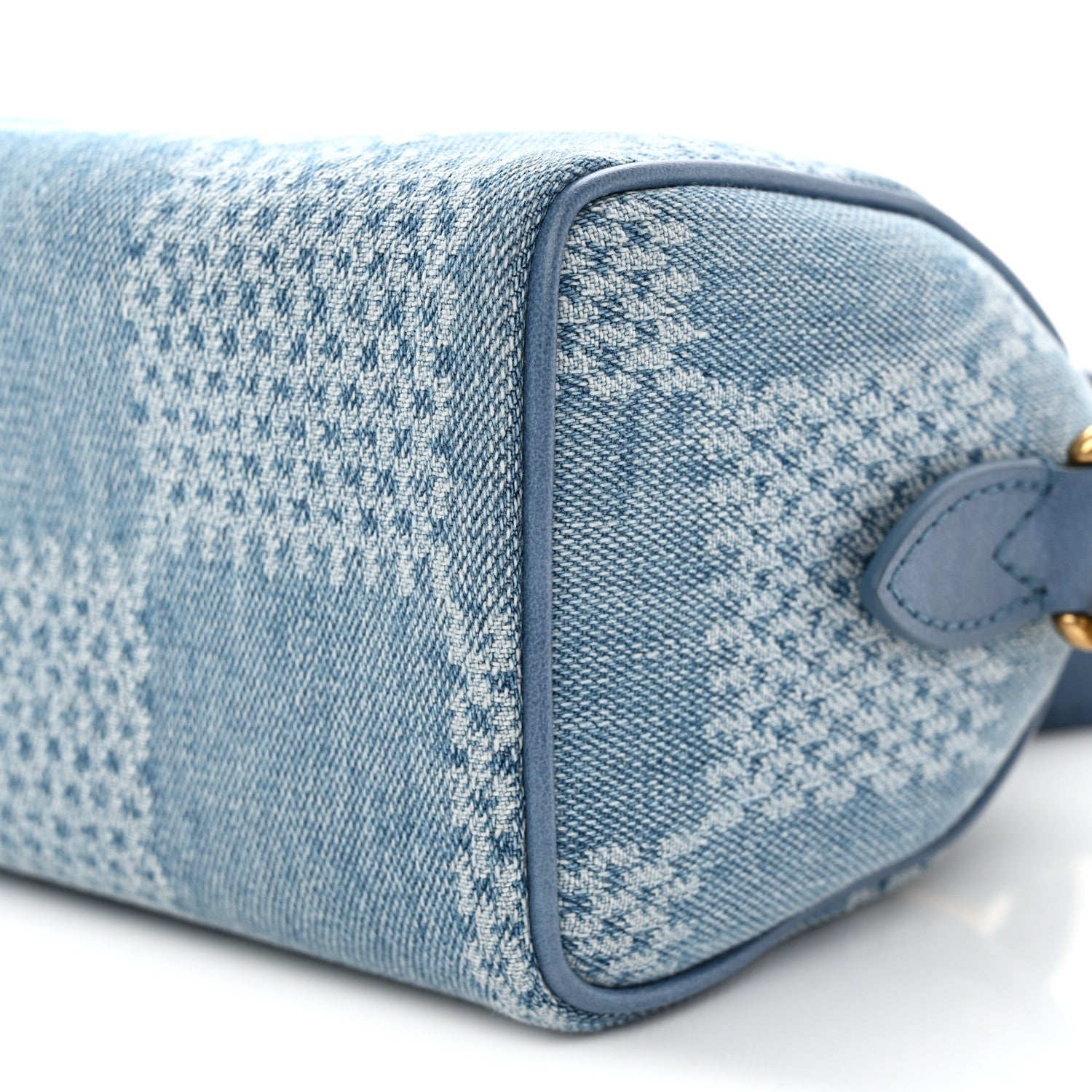 Louis Vuitton Damier Denim 3D Speedy Bandouliere 18 Denim Blue