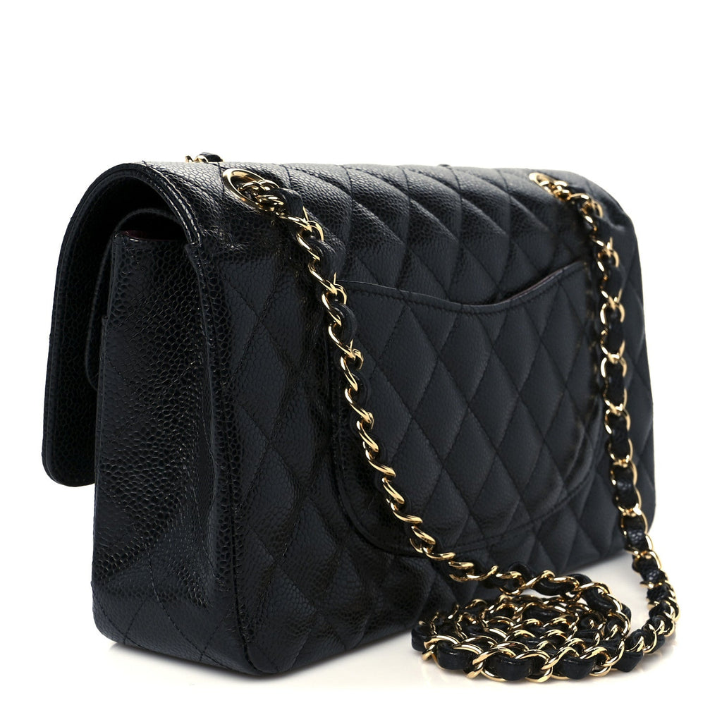 Chanel Caviar Quilted Medium Double Flap Black