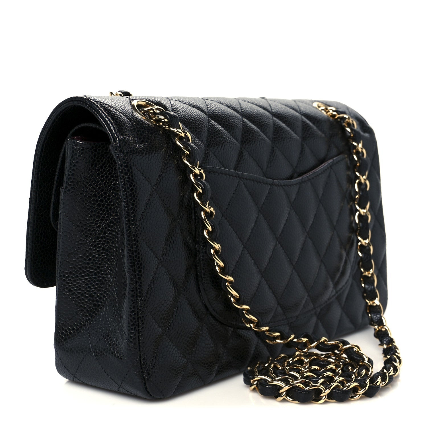 Chanel Caviar Quilted Medium Double Flap Black