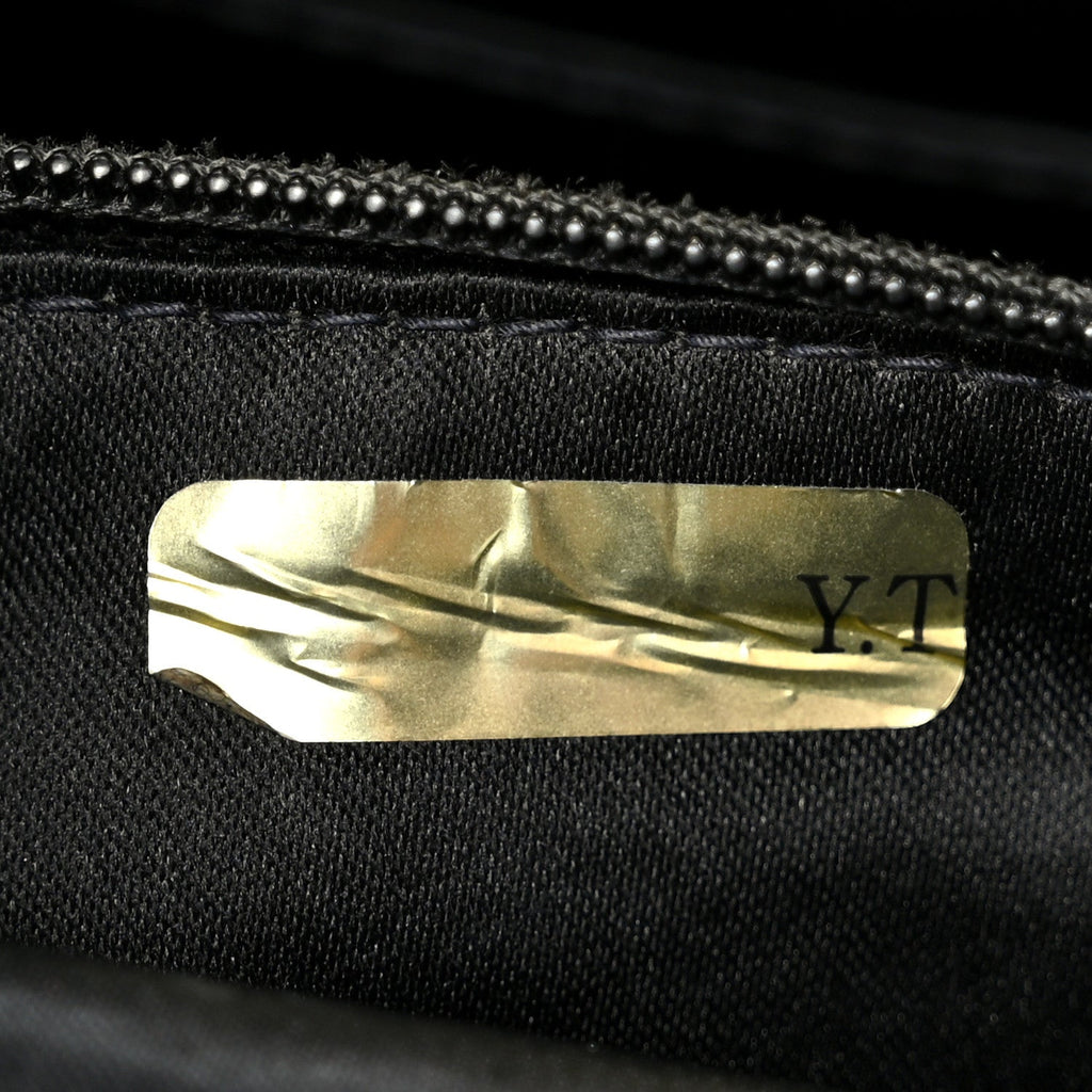 Chanel Grosgrain Quilted Shopper Tote Black