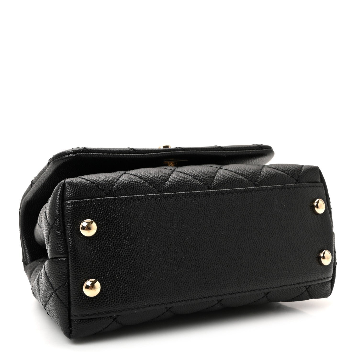 Chanel Caviar Quilted Extra Mini Coco Handle Flap Black