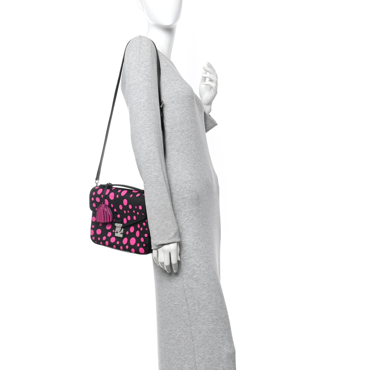 Louis Vuitton LV x YK Empreinte Monogram Giant Pochette Metis Black Fuchsia