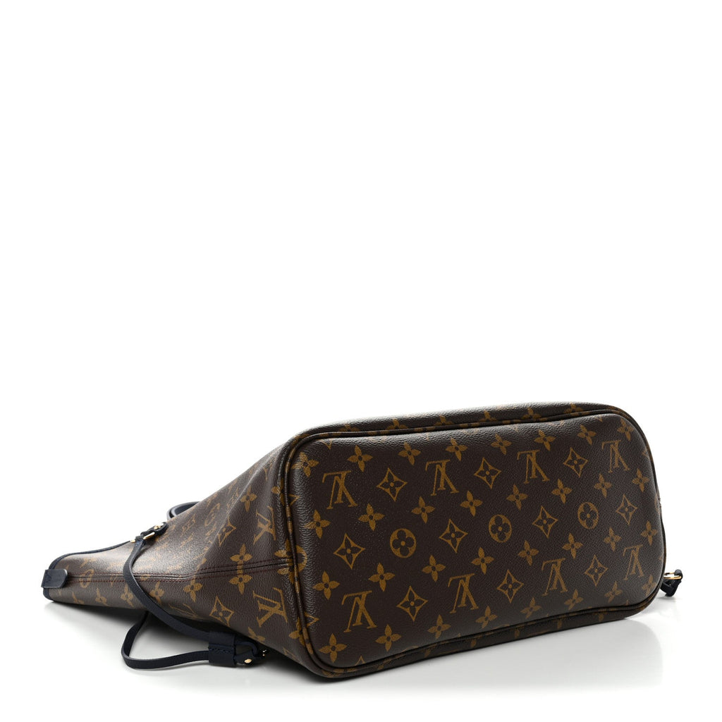 Louis Vuitton Monogram Calfskin Neo Neverfull Inside Out MM Navy