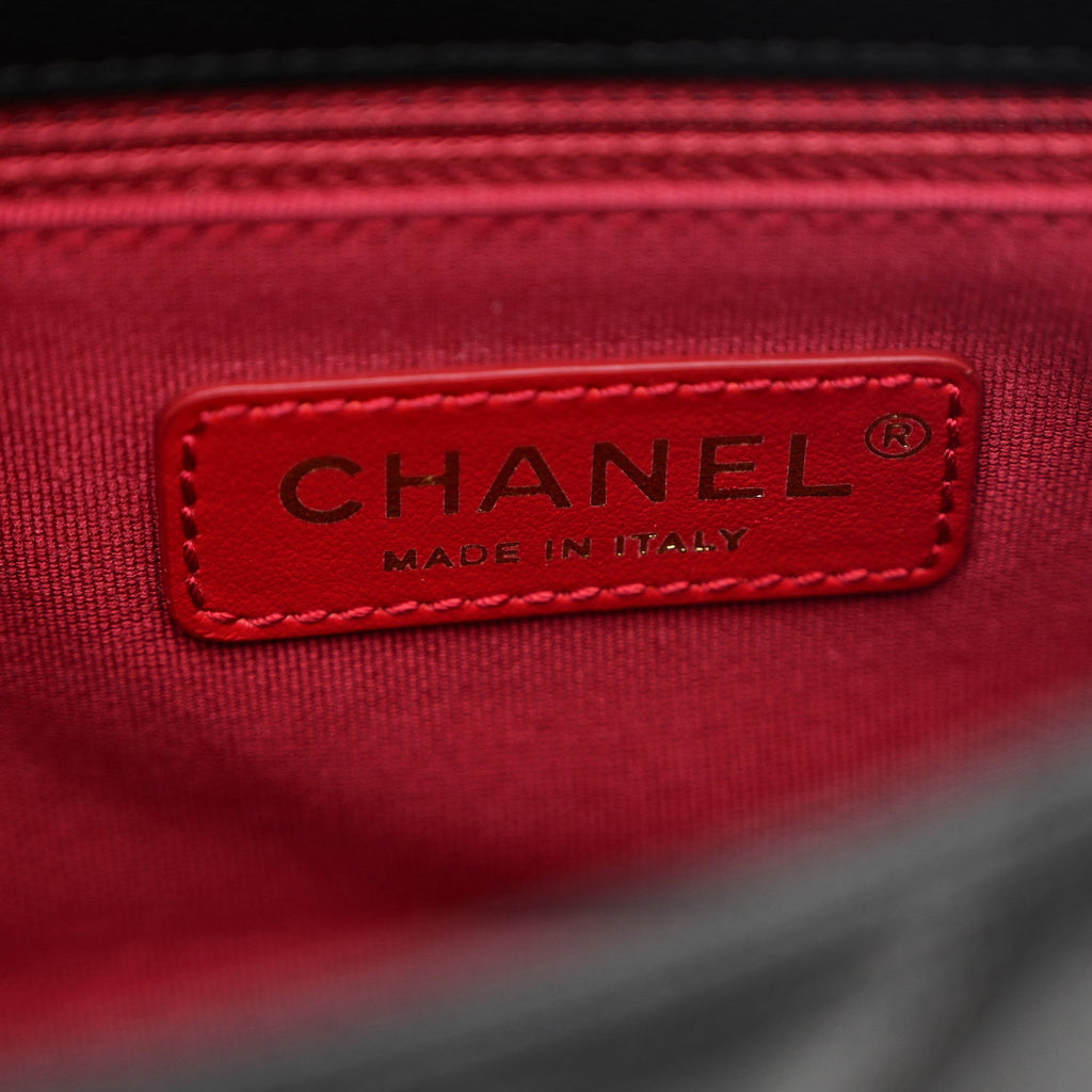 Chanel Caviar Quilted Small Twist Your Buttons Flap Black