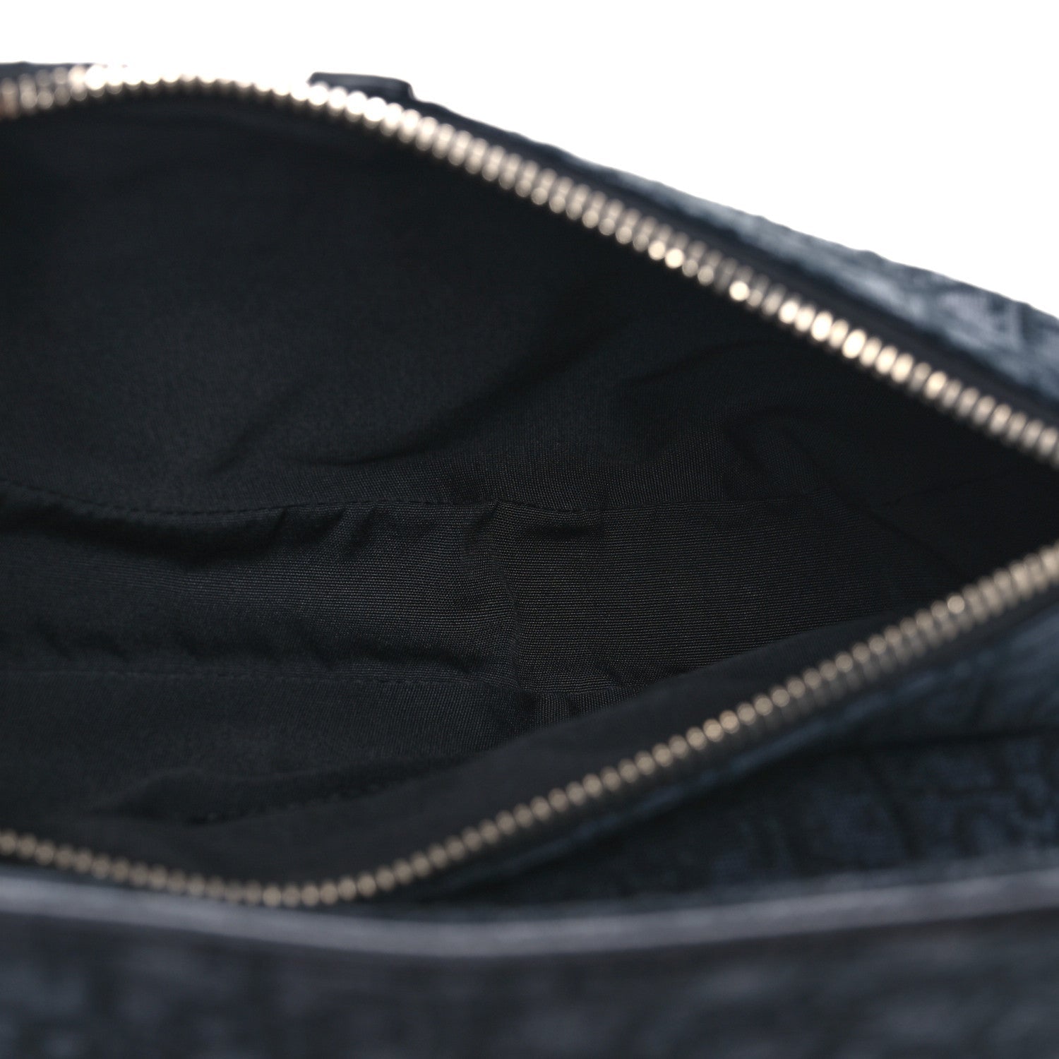 Christian Dior Oblique Mens Saddle Bag Black Blue