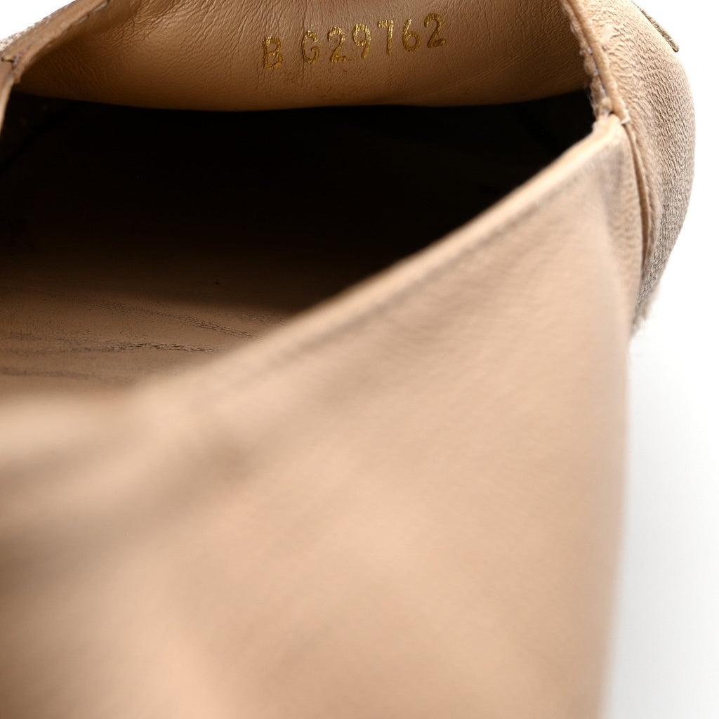 Lambskin CC Espadrilles 38 Beige Black