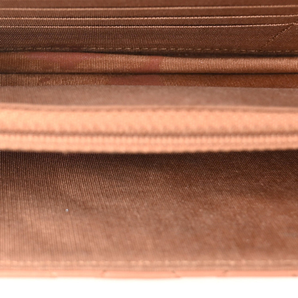 Chanel Calfskin Quilted Boy Square Wallet on Chain WOC Brown