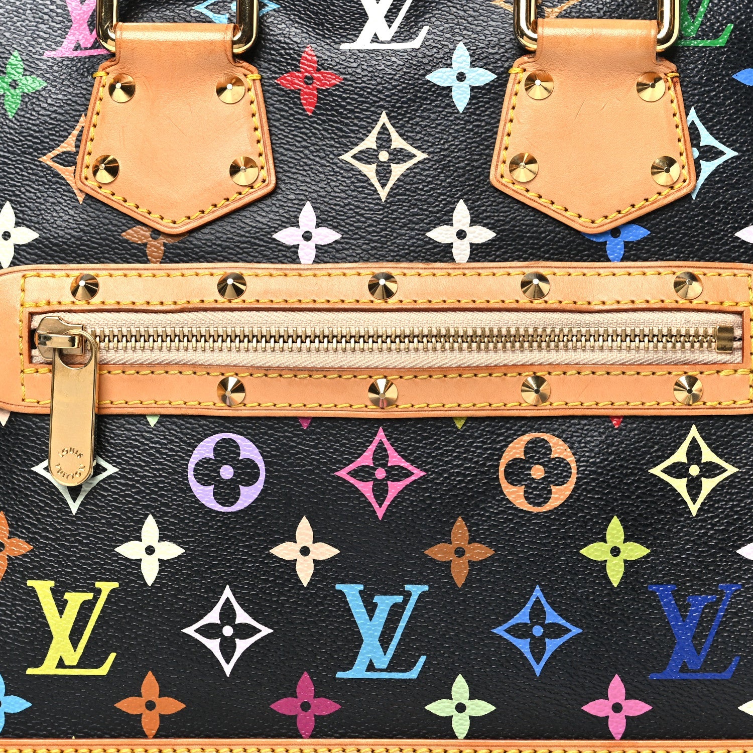 Louis Vuitton Monogram Multicolor Alma PM Black