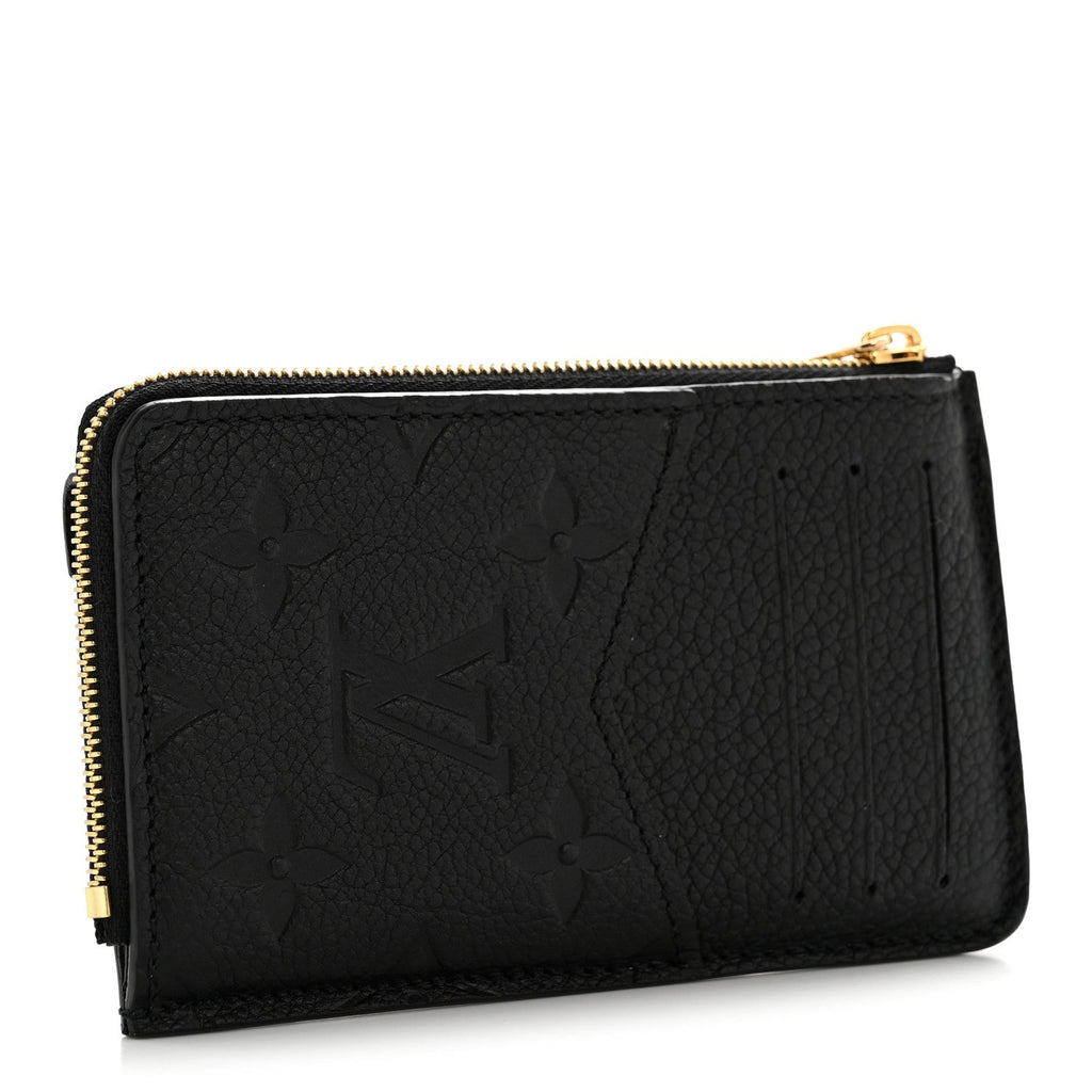 Louis Vuitton Empreinte Recto Verso Card Holder Black