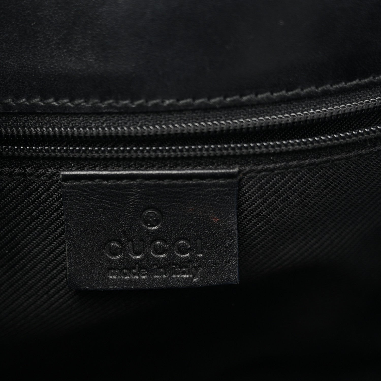 Gucci Monogram Bardot Shoulder Bag Black