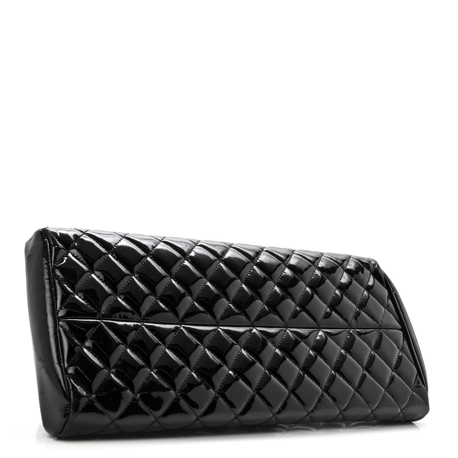 Chanel Patent Quilted Medium Just Mademoiselle Black