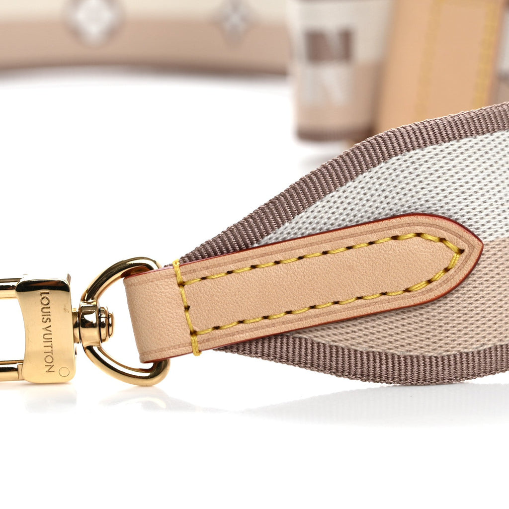 Louis Vuitton Jacquard Speedy Bandouliere 20 Shoulder Strap Beige