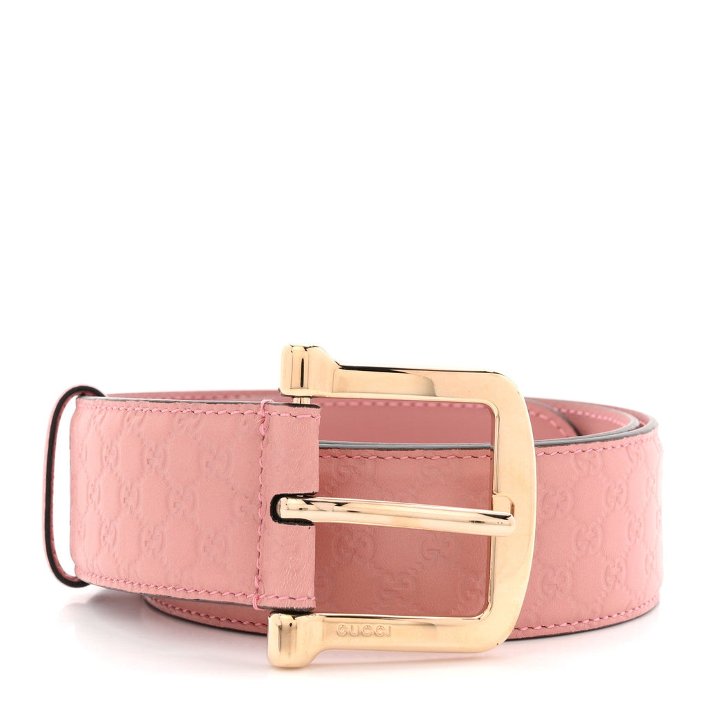 Gucci Soft Microguccissima Margaux Calfskin Belt 80 32 Soft Pink