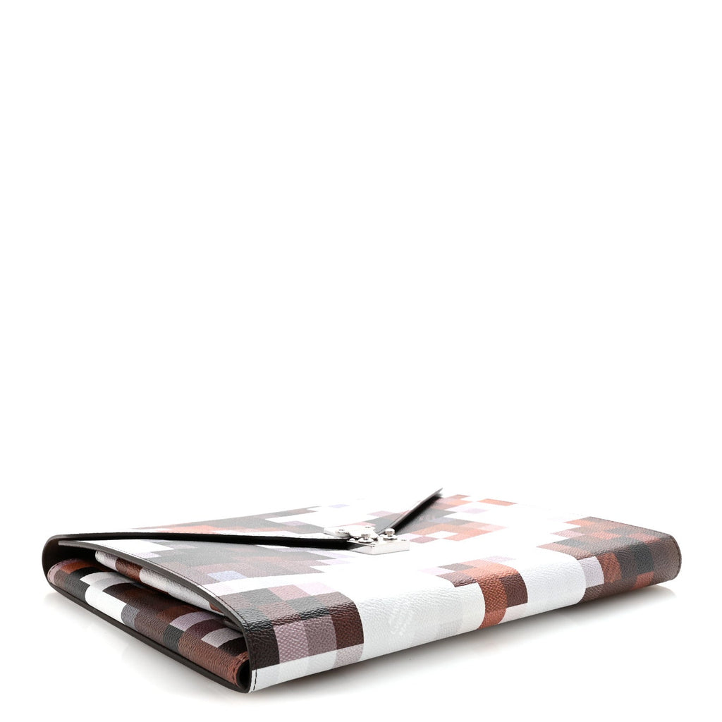 Louis Vuitton Calfskin Cowmooflage Mark Folder Brown